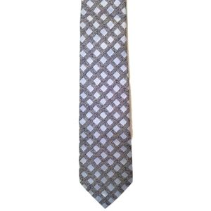 Bvlgari‎ Men's Contemporary Jacquard Silk Tie Luxury Italian Menswear Accessory